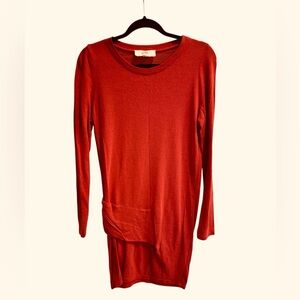 Vanessa Bruno Soft Red Long Sleeve Dress